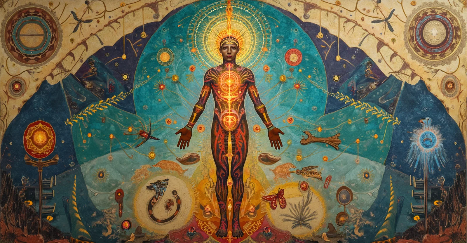 Visionary art subtle anatomy human body